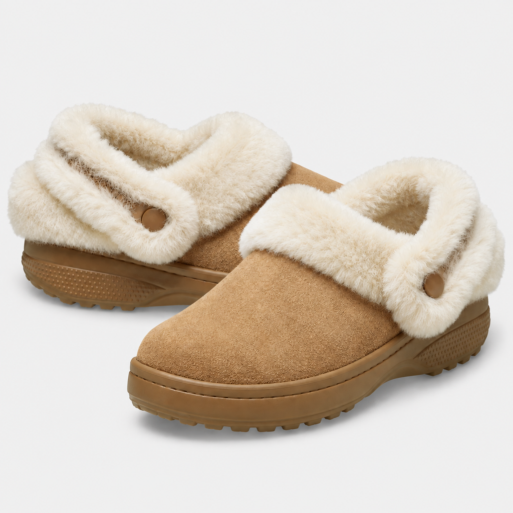 Women‘s Unfurgettable Furry Lined Clogs, Fuzzy Slippers
