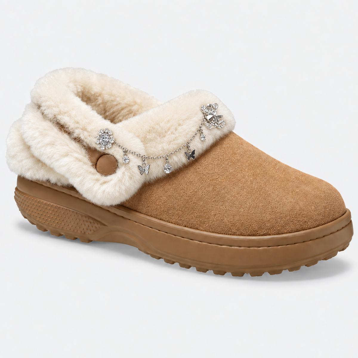 Women‘s Unfurgettable Furry Lined Clogs, Fuzzy Slippers
