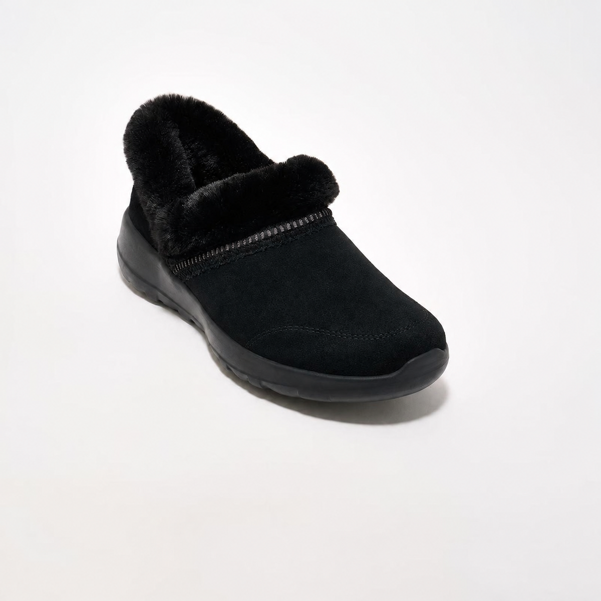 Women’s Water-Repellent Suede Cozy Slip-Ons