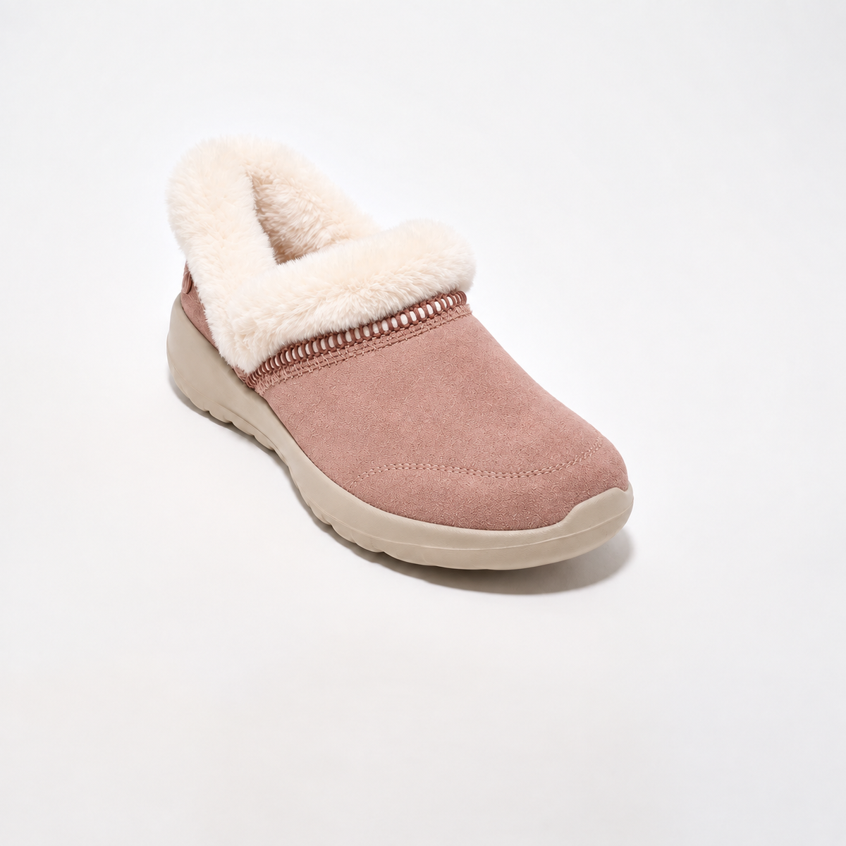 Women’s Water-Repellent Suede Cozy Slip-Ons